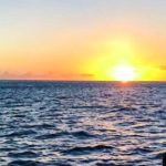boat sunset ocean hawaii