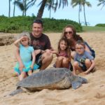 hawaii oahu turtle beach family
