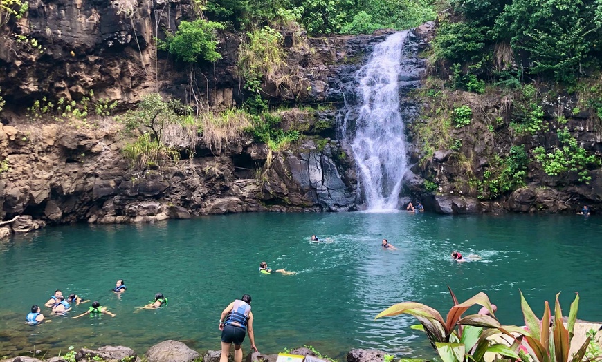 waterfall oahu hawaii